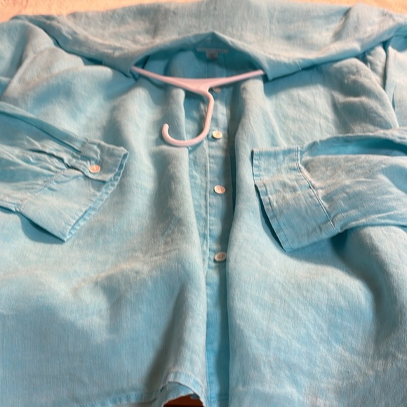 Women’s 4X J.Jill linen button down shirt - Picture 4 of 4